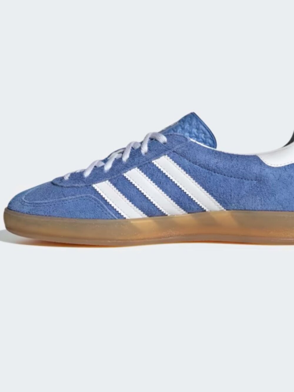 adidas Women's Blue and White Suede Sneakers - Picture 4 of 10